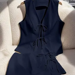 Conjunto de vestir azul oscuro
