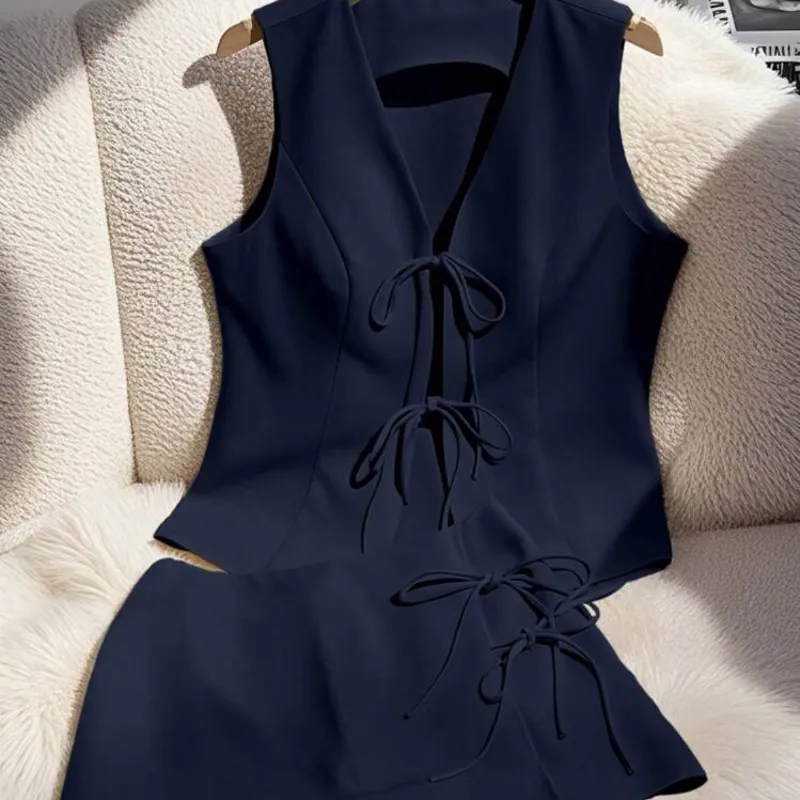 Conjunto de vestir azul oscuro