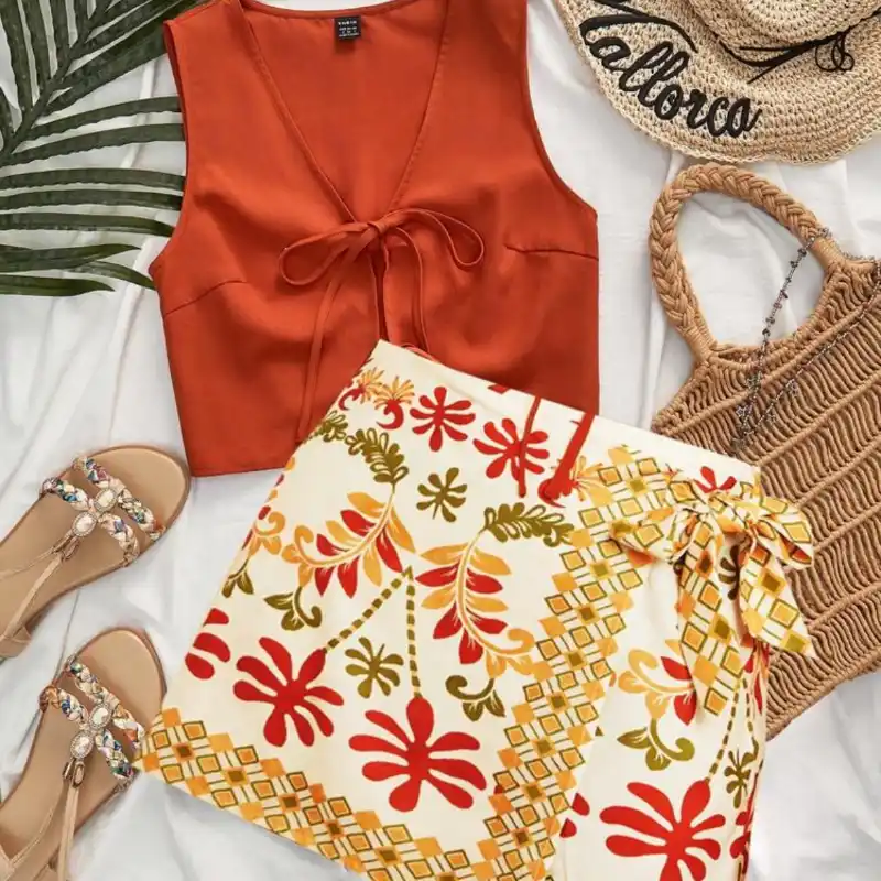 Conjunto veraniego Naranja 