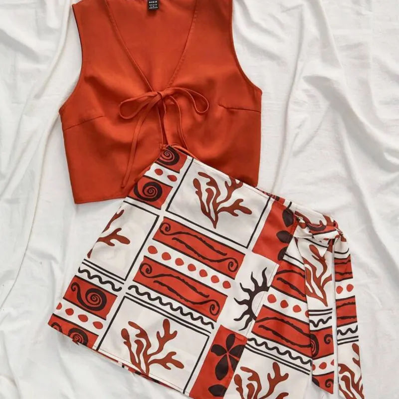 Conjunto Veraniego naranja 