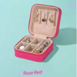 Mini joyero rosa roja 