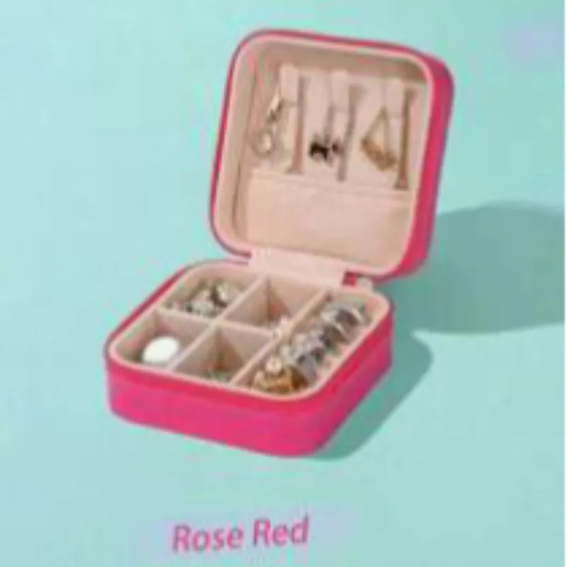 Mini joyero rosa roja 
