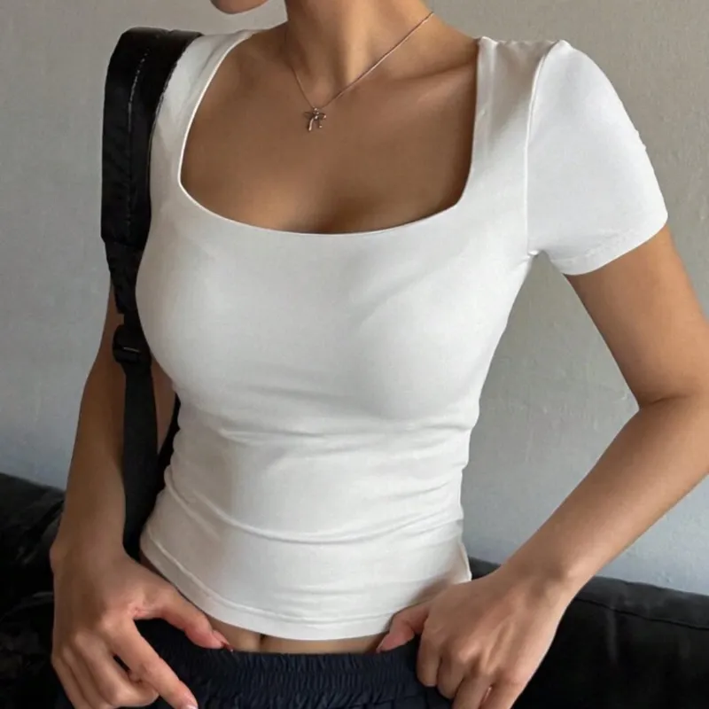 Pullover blanco elastizado 
