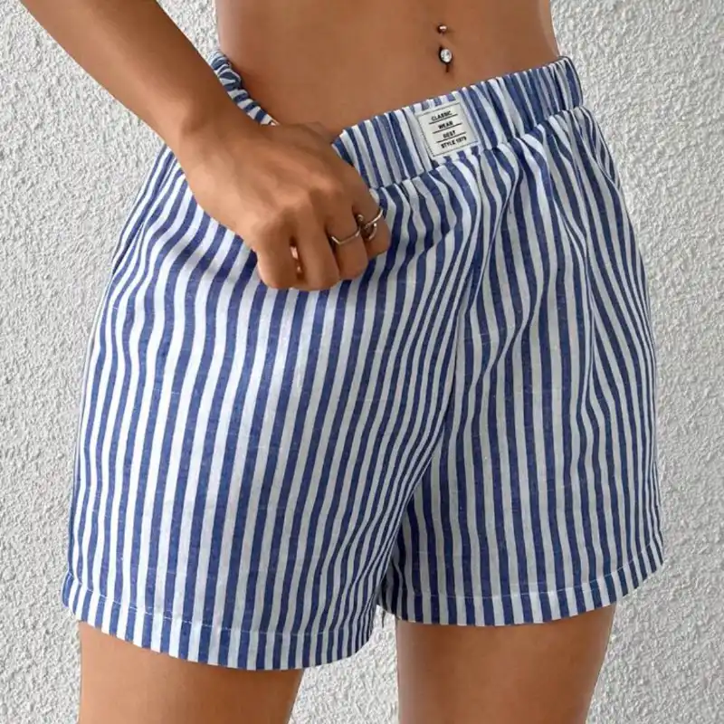 Short de rayas azules 