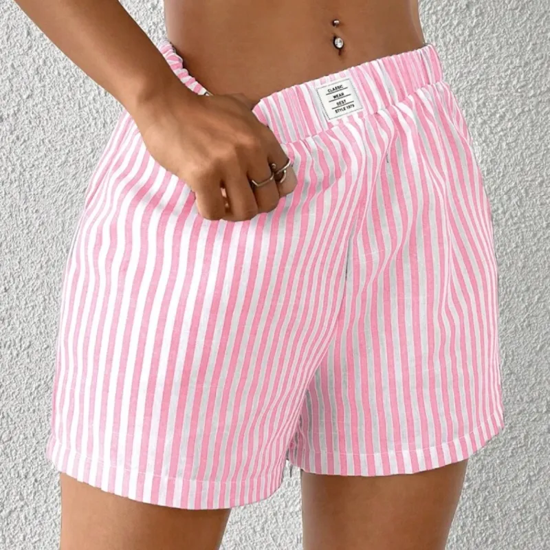 Short de rayas rosa 