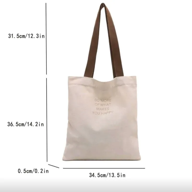 Bolso de Lona con Letras