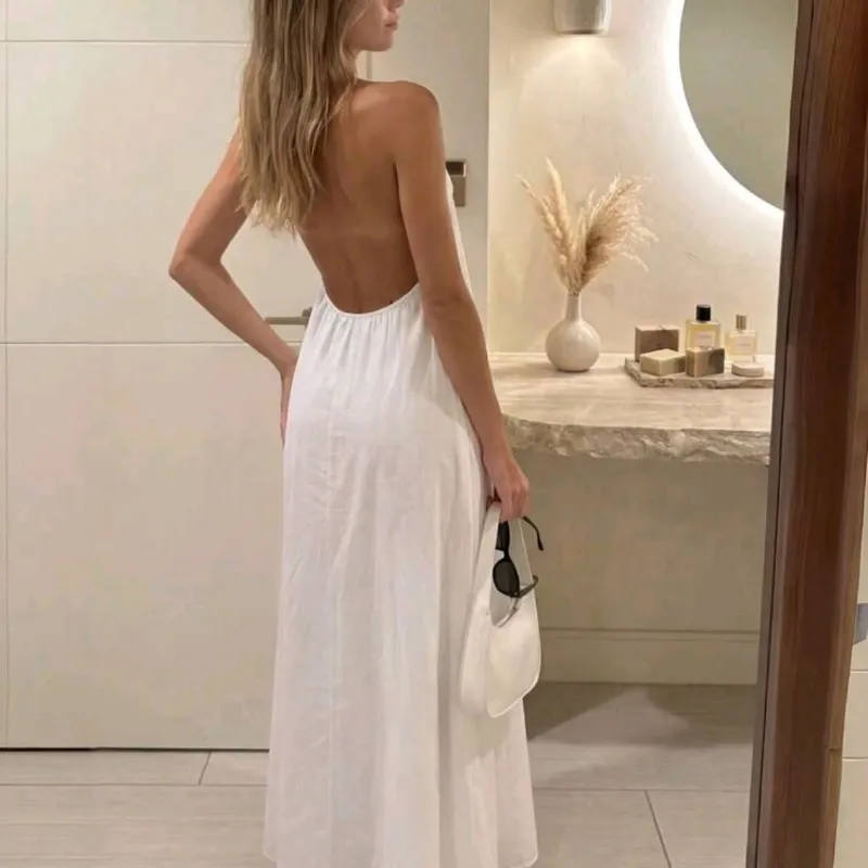 Alba Maxi Dress /Blanco