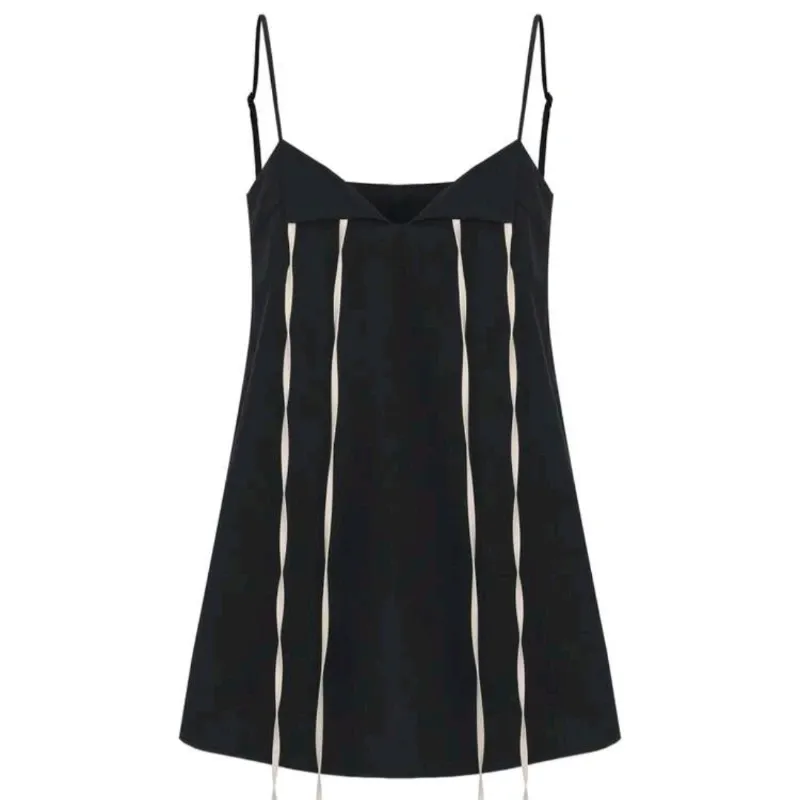 ARA CHIC Vestido tirantes finos/Negro