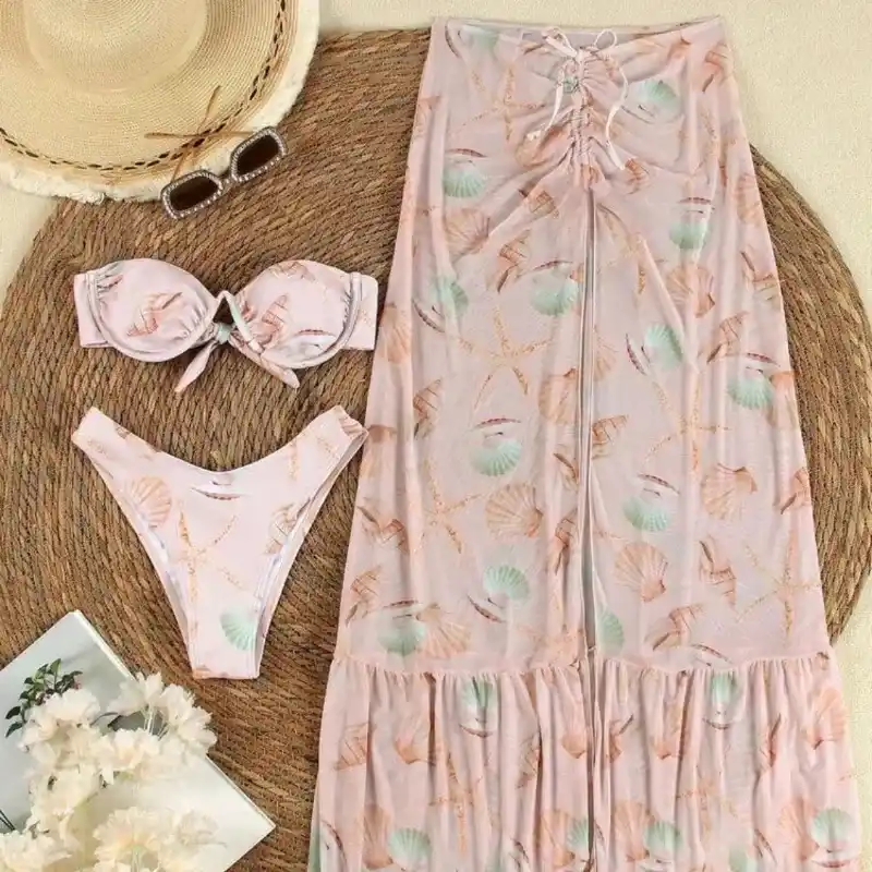 Bikini 3 piezas estampado