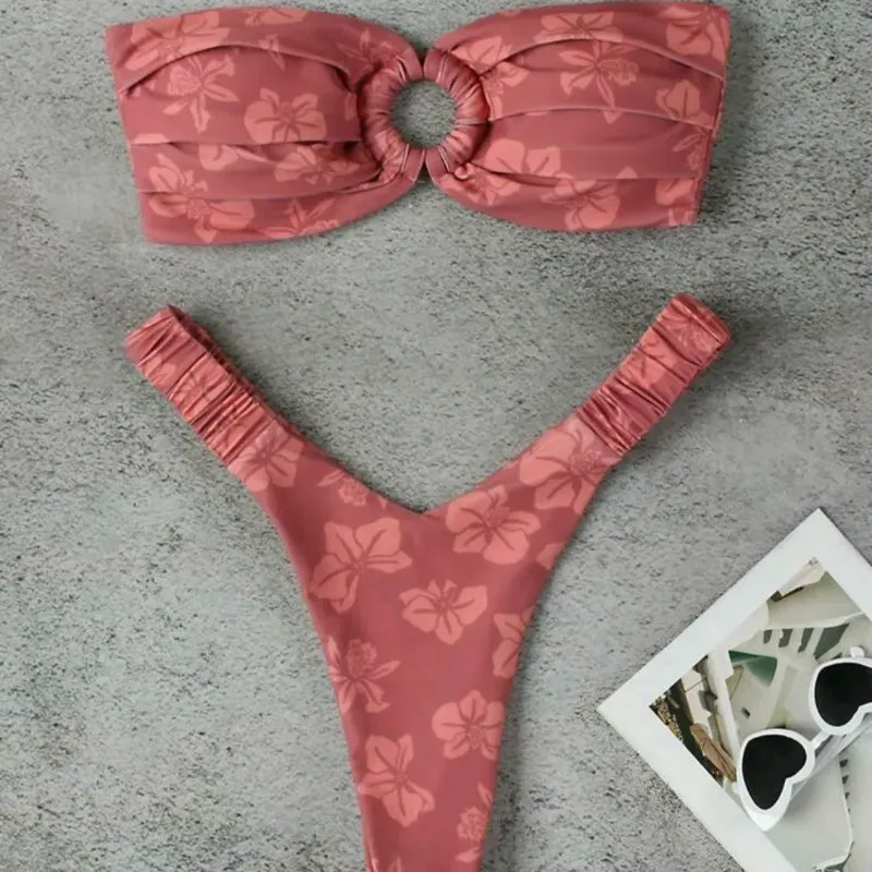 Bikini Multicolor volantes