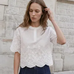 Blusa Broderie Blanca