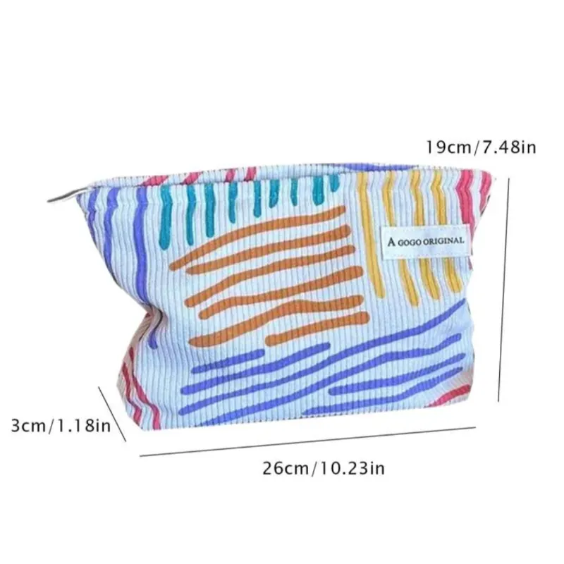 Bolsa cosmética/ a rayas