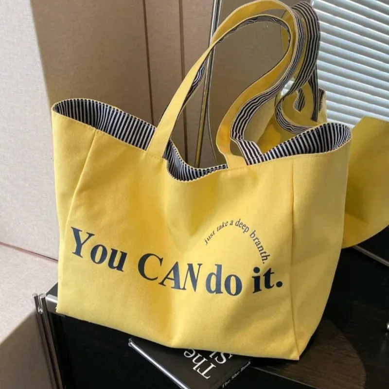 Bolsa lona reversible/ Be Well