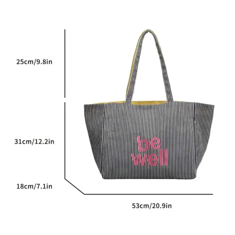 Bolsa lona reversible/ Be Well