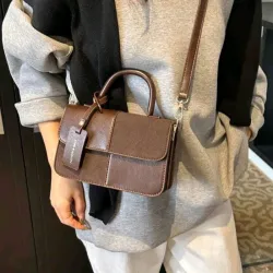 Bolso de mano/Café integral 