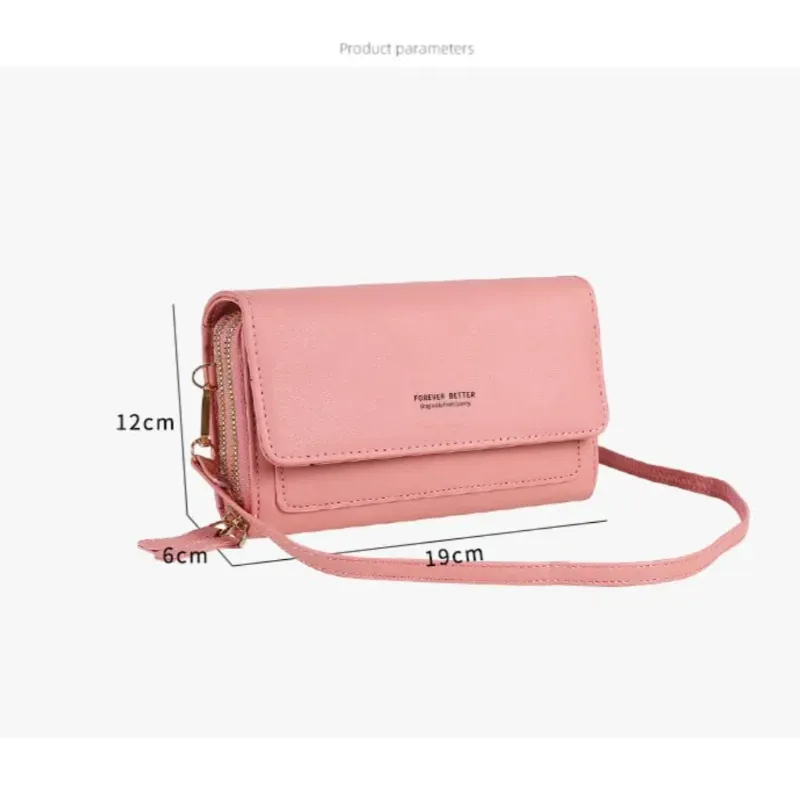 Bolso de mano con asa y porta móvil 