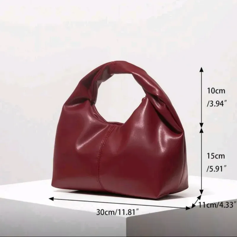 Bolso de mano de PU/ Burdeos 