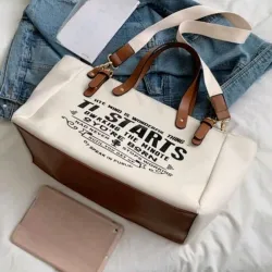 Bolso estampado de letras