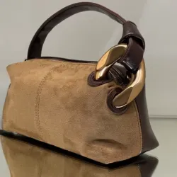 Bolso Mini Bauletto "Caramel Sculpt"