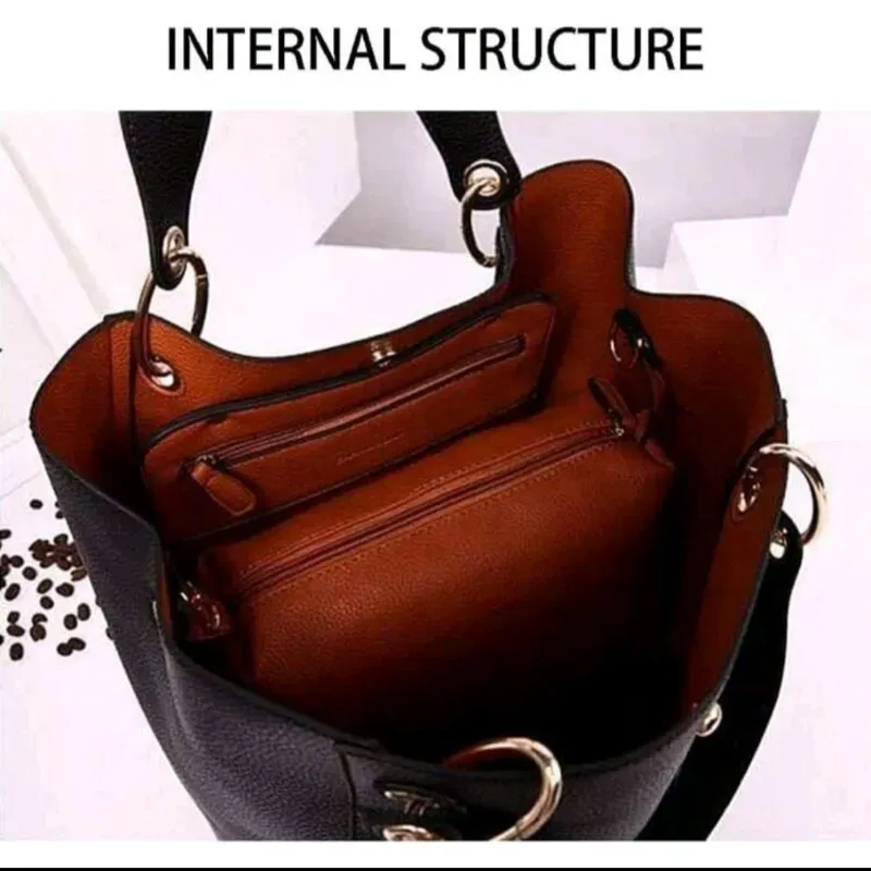 Bolso tipo cubo/Negro