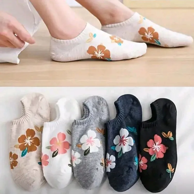 Calcetines tobillos/Flores