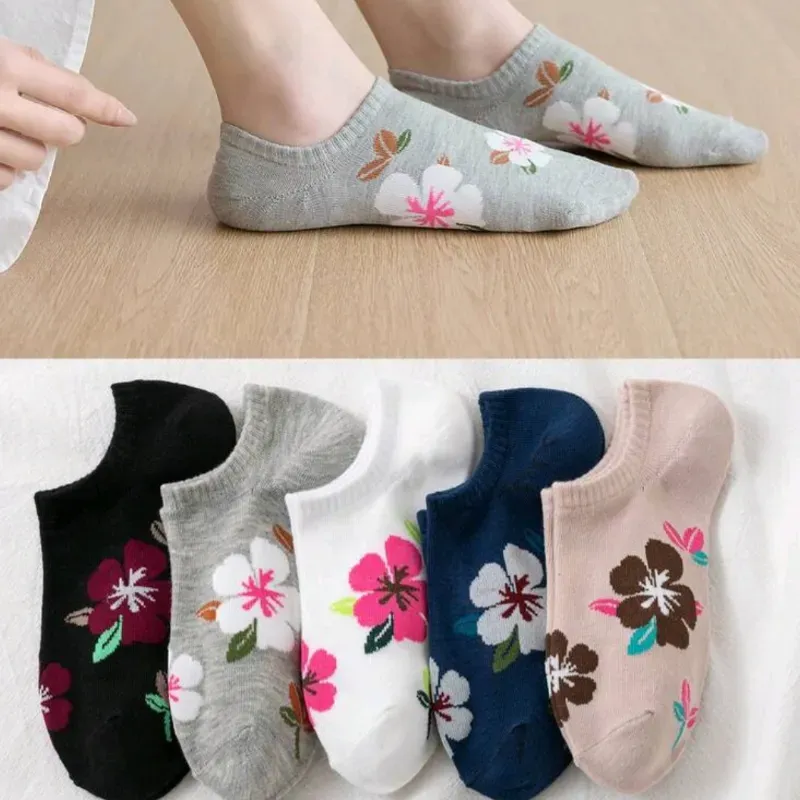 Calcetines tobillos/Flores