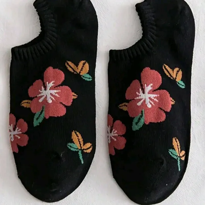 Calcetines tobillos/Flores