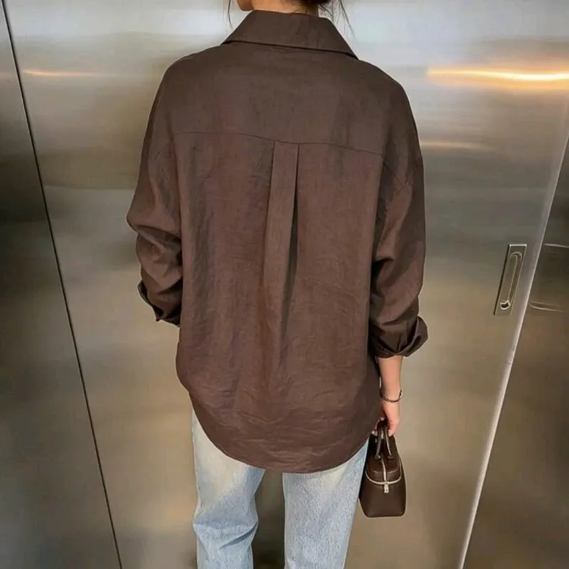 Camisa Oversize Chocolate