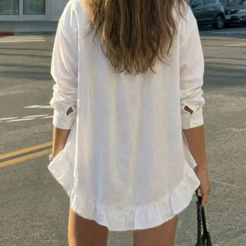 Camisero mangas largas/Blanco