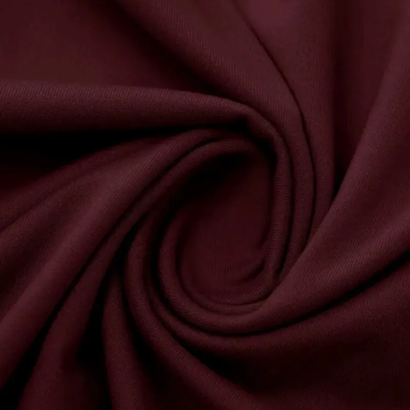 Camiseta casual de manga larga/Burdeos