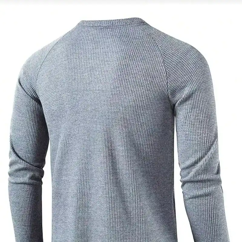 Camiseta casual de manga larga/Gris