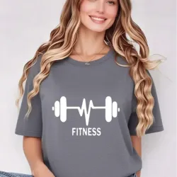 Camiseta de mujer- Pulse Power/ Gris 