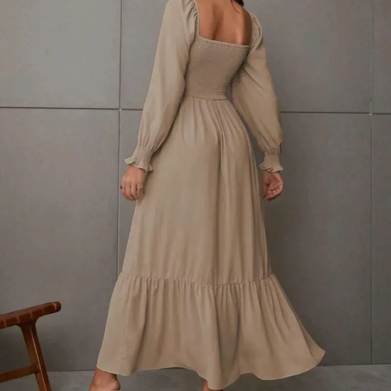 Chiquease Vestido maxi/ Caqui 