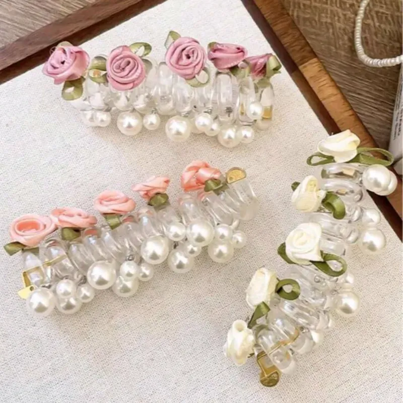 Coletero trenzado/Rosa y Blanco