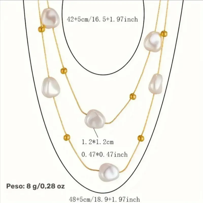 Collar doble capa/ Perlas