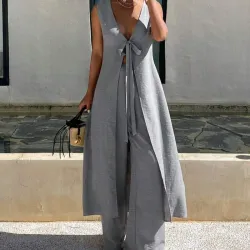 Conjunto casual gris