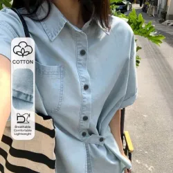 Conjunto Denim Camisa y Short