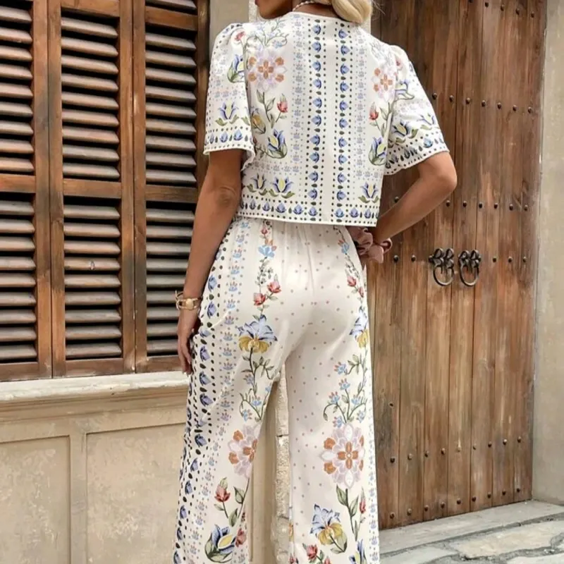 Conjunto Greca Floral