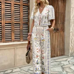 Conjunto Greca Floral