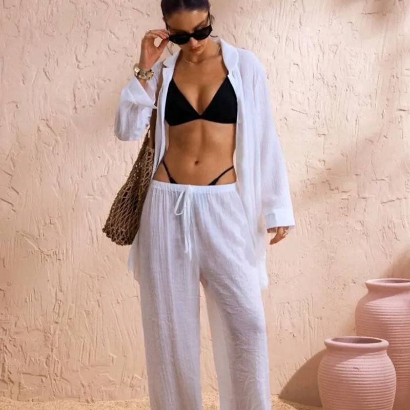 Conjunto Playero Ibiza/ Blanco