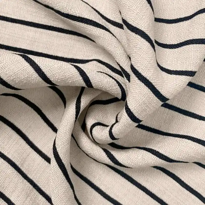 Conjunto short/ camisa tejido a rayas