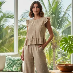 Conjunto Tejido de Lino