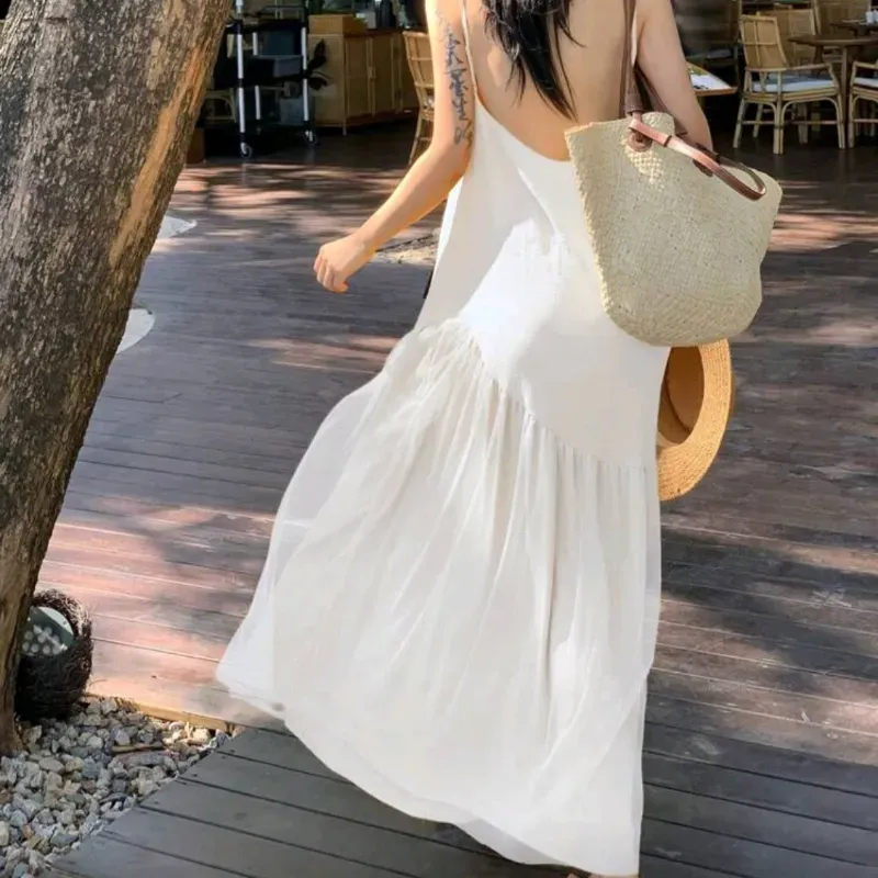 DAZY Vestido playero/ Blanco