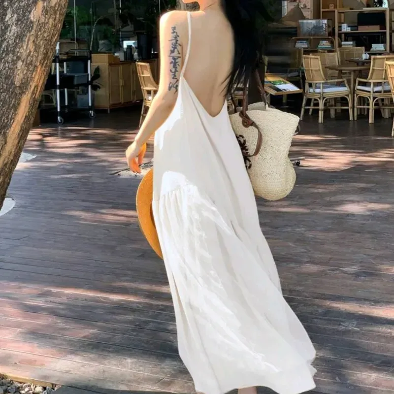 DAZY Vestido playero/ Blanco