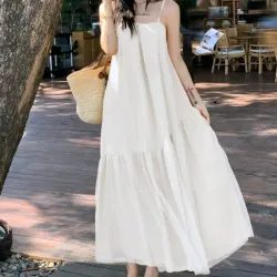 DAZY Vestido playero/ Blanco