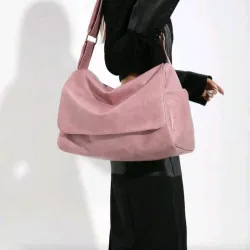 Dedoo Bolso cruzado de cuero vintage/ Rosa