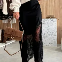 Falda Lencera/ Negro