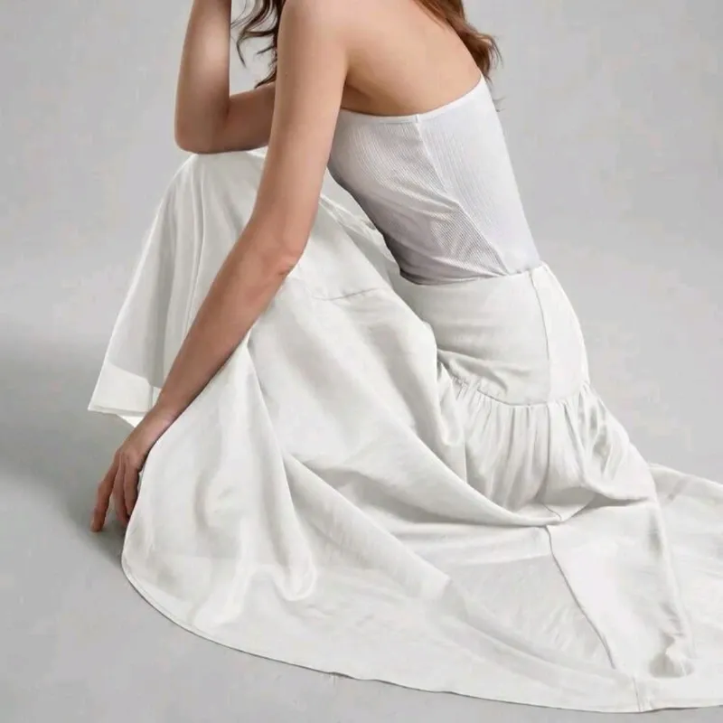 Falda Maxi Ivory Cloud
