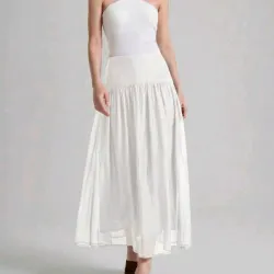 Falda Maxi Ivory Cloud