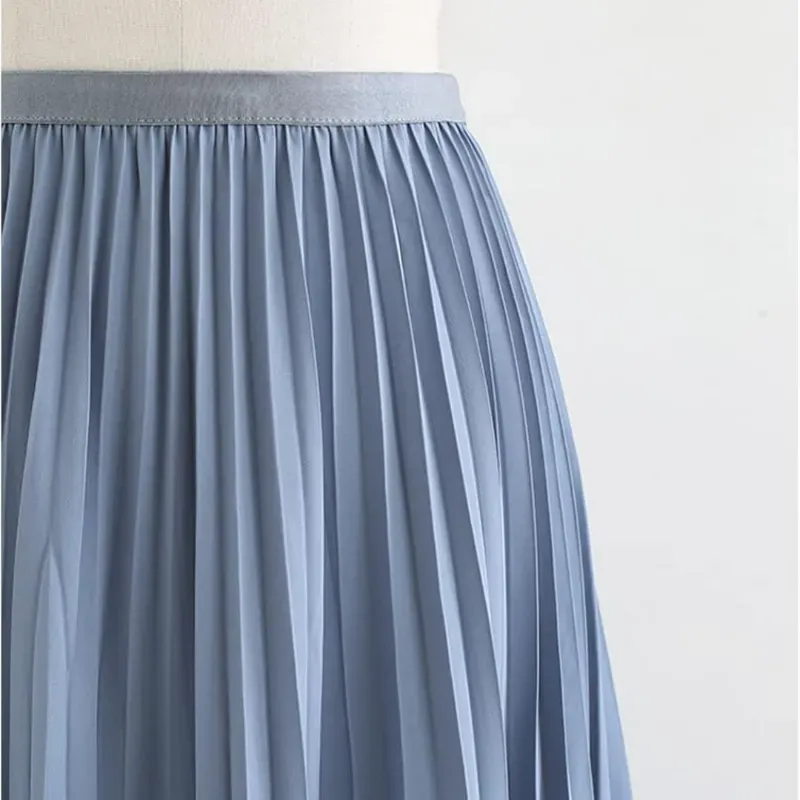 Falda Plisada de satén/H&M